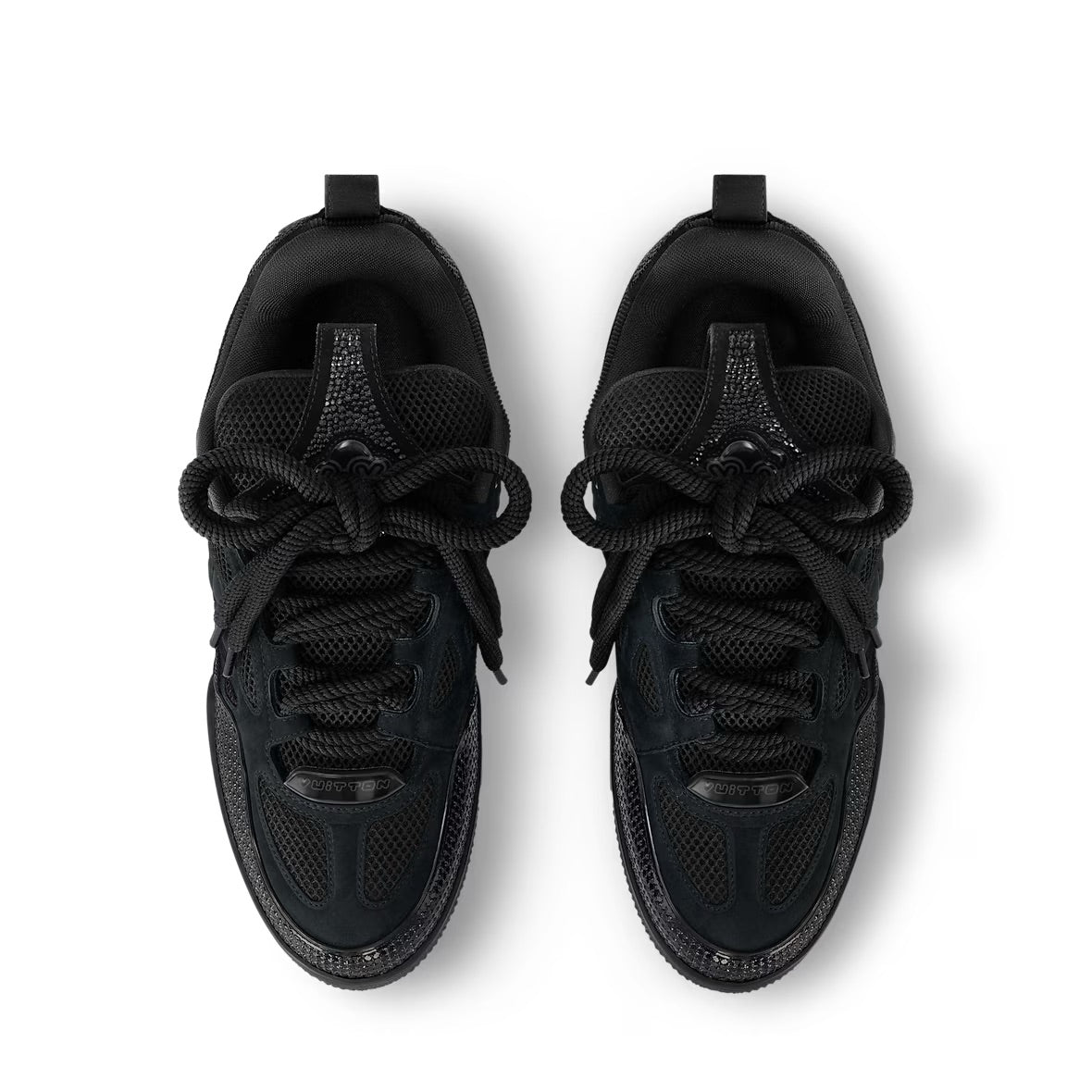 "Lv" Skate Black Crystal