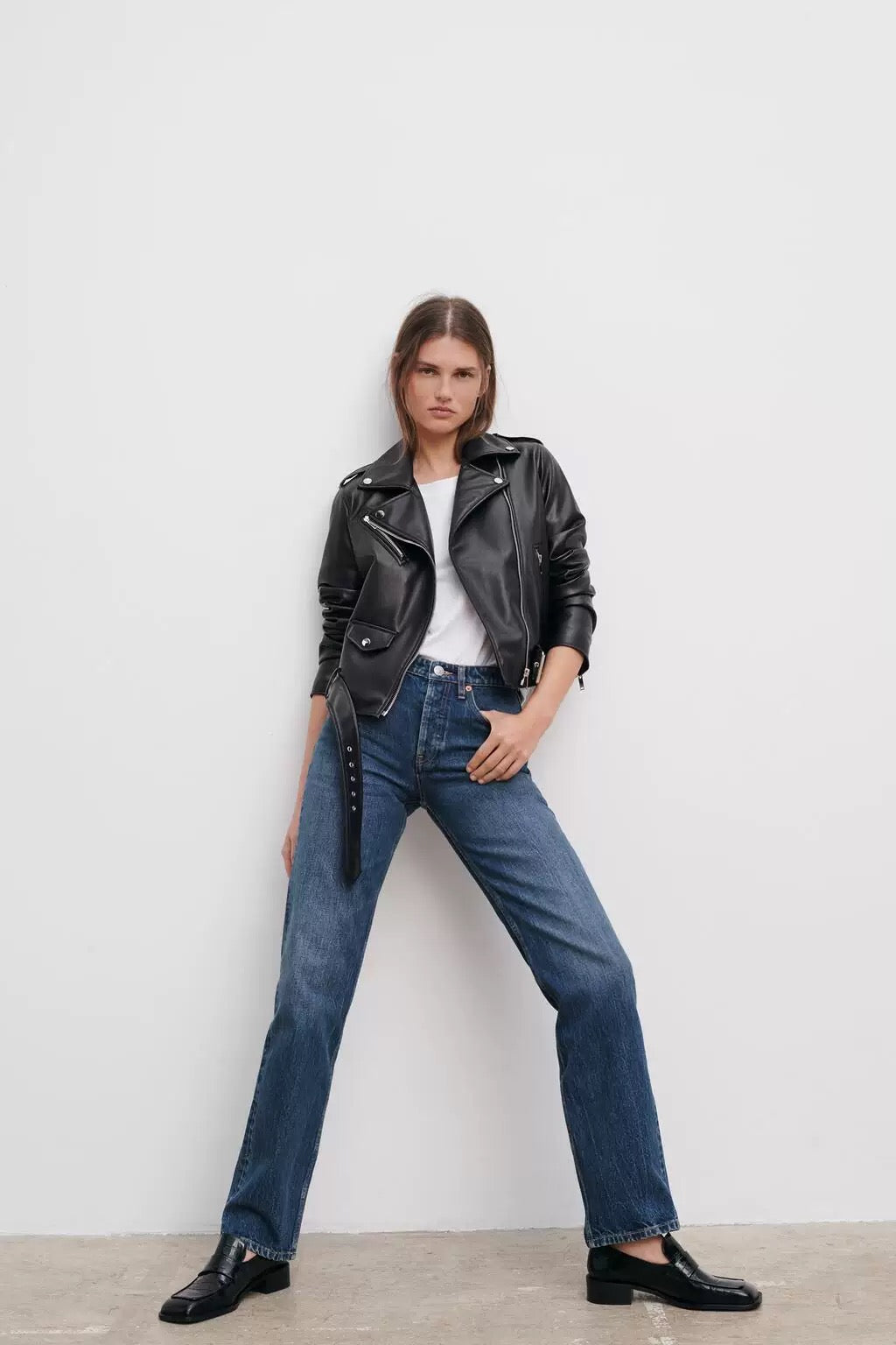 Véloure Leder Jacke