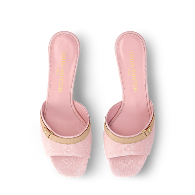 Monogram Kitten Heels