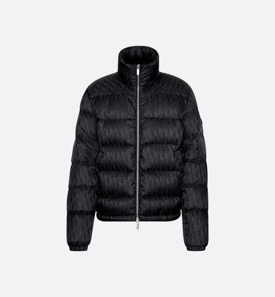 "D" Oblique Puffer Schwarz