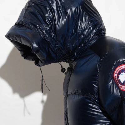 "Goose" Shiny Puffer Blue